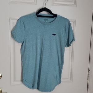 Hollister mens curved hem tshirt